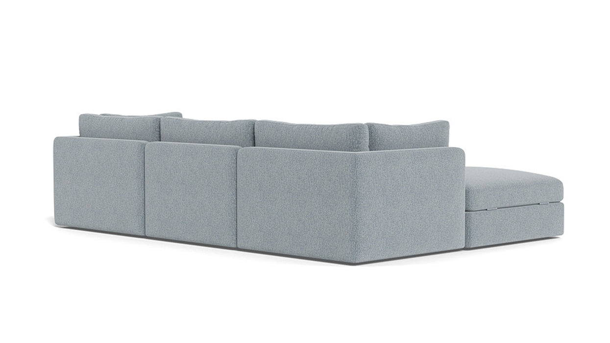 Huxberry Haven Modular 3-seater Sofa with Storage Ottoman